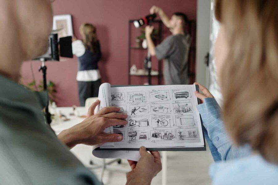 Storyboard efficace per un video pubblicitario